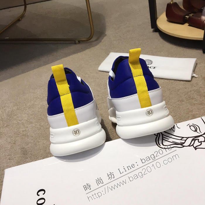 VERSACE男鞋 2019新款 專櫃同步 範思哲黑色休閒鞋  jpx1215